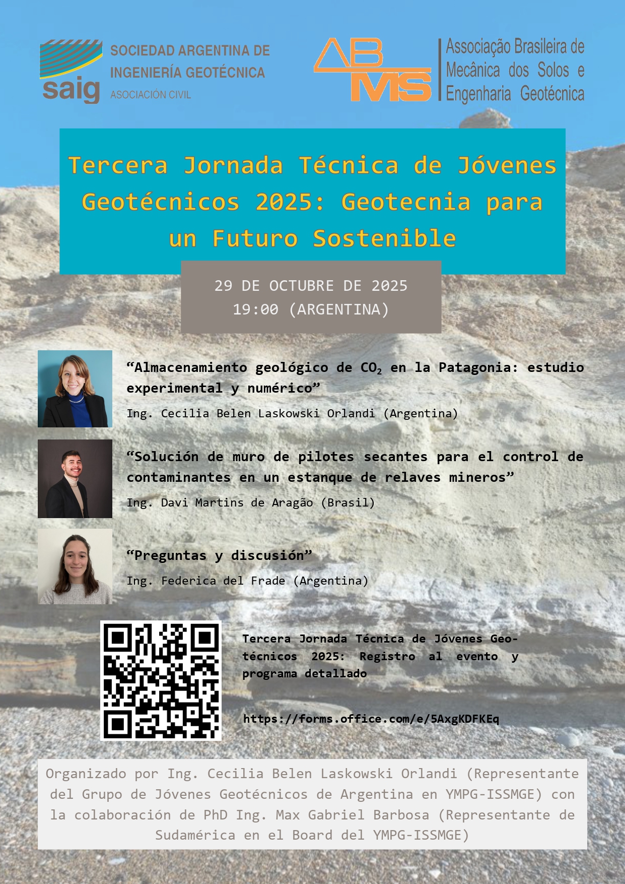 Tercera Jornada Técnica de Jóvenes Geotécnicos 2025 | SAIG