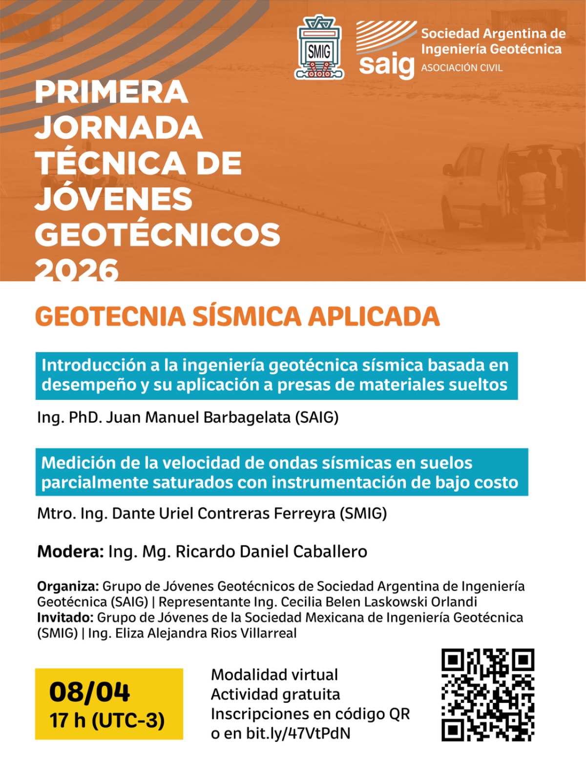 Primera Jornada de Jóvenes Geotécnicos 2026 | SAIG